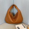 Sac cabas tissé classique pour femme - grand fourre-tout à porter à l'épaule, en cuir doux