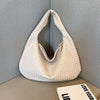 Sac cabas tissé classique pour femme - grand fourre-tout à porter à l'épaule, en cuir doux