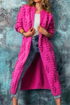 Cardigan long en tricot pour femmes - vêtement d'extérieur et tendance pour un look décontracté