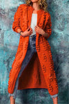 Cardigan long en tricot pour femmes - vêtement d'extérieur et tendance pour un look décontracté