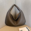 Sac cabas tissé classique pour femme - grand fourre-tout à porter à l'épaule, en cuir doux