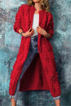 Cardigan long en tricot pour femmes - vêtement d'extérieur et tendance pour un look décontracté