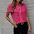 Blouse de bureau pour femme - haut à manches courtes élégant et décontracté pour un port tout au long de la journée