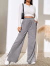 Pantalons en velours côtelé à jambes larges - taille haute pour un look décontracté au quotidien