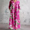 Robe maxi à fleurs pour femmes - une touche chic pour les fêtes d'été