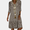 Robe midi florale pour femme - design élégant pour vos sorties décontractées avec ourlet à volants