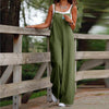 Salopette oversized pour femmes - combipantalon en coton-lin tendance pour un style décontracté