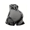 Ensemble de shorts de sport taille haute en 3 pièces - mode féminine