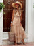 Robe maxi femme en dentelle bohème - tissu léger et élégant pour vos sorties estivales