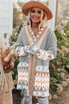 Cardigan long en tricot pour femmes - pièce de superposition tendance pour vos sorties décontractées
