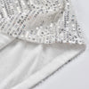Shorts en sequins argentés - bottoms scintillants pour femmes