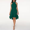 Robe de cocktail femme - design dos nu asymétrique pour les occasions spéciales