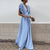 Robe maxi femme avec manches volantes élégantes - design flatteur, tissu léger pour les occasions spéciales