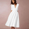 Robe swing - élégante robe midi inspirée du vintage pour femmes