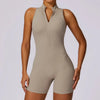 Combinaison de sport zippée pour femmes - body athlétique élégant