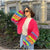 Gilet en tricot - pull ouvert aux couleurs vives pour femmes