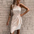 Robe asymétrique - robe élancée avec ceinture