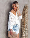 Blouse femme à imprimé floral - haut blanc léger pour une élégance quotidienne