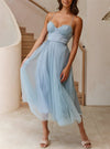 Robe cocktail féminine en tulle à plusieurs couches - tenue de soirée élégante