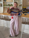 Pull en mohair multicolore pour femmes - un basique chic et relaxant