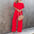 Combinaison maxi décontractée pour femmes - playsuit off-shoulder pour le quotidien