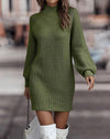 Robe en tricot pour femmes - élégance décontractée à manches longues