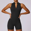 Combinaison de sport zippée pour femmes - body athlétique élégant