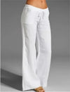 Pantalons décontractés pour femmes - légers et adaptés à la détente avec cordon de serrage et poches pratiques pour un usage quotidien
