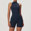 Combinaison de sport zippée pour femmes - body athlétique élégant