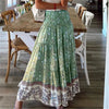 Jupe maxi - jupe bohème à volants avec motif floral