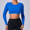 Top court à manches longues pour femmes - activewear tendance pour le fitness et le quotidien