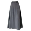 Jupe midi plissée - jupe chic avec ceinture