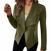 Blazer en suède pour femme - veste chic ouverte pour un style jour à soir