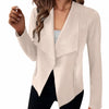 Blazer en suède pour femme - veste chic ouverte pour un style jour à soir