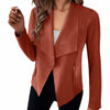 Blazer en suède pour femme - veste chic ouverte pour un style jour à soir