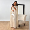 Robe maxi en satin - élégante robe longue pour femme
