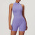 Combinaison de sport zippée pour femmes - body athlétique élégant