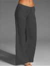 Pantalons décontractés pour femmes - légers et adaptés à la détente avec cordon de serrage et poches pratiques pour un usage quotidien