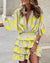 Robe mini à imprimé floral - robe tiered élégante pour femmes