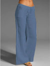 Pantalons décontractés pour femmes - légers et adaptés à la détente avec cordon de serrage et poches pratiques pour un usage quotidien