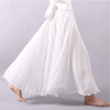 Jupe maxi femme - design en lin léger pour un style décontracté au quotidien - fluide et polyvalente