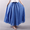 Jupe maxi femme - design en lin léger pour un style décontracté au quotidien - fluide et polyvalente
