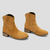 Bottes western à chevilles - chaussures en daim vintage pour femmes