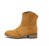 Bottes western à chevilles - chaussures en daim vintage pour femmes