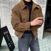 Veste en daim marron - l'outerwear casual chic pour femmes