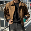 Veste en daim marron - l'outerwear casual chic pour femmes