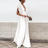 Robe maxi femme avec manches volantes élégantes - design flatteur, tissu léger pour les occasions spéciales