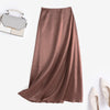 Jupe maxi en satin pour femme - élégance décontractée pour un style intemporel
