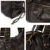 Sac à main en cuir - sac noir féminin au design polyvalent
