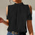 Blouse noire chic à épaules dénudées pour femmes - top en tissu doux pour occasions décontractées ou formelles
